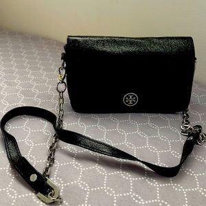 Tory Burch Patent Leather Black Crossbody Bag